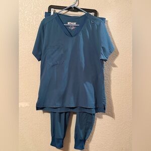 Grey's Anatomy Teal Scrub Set Large
